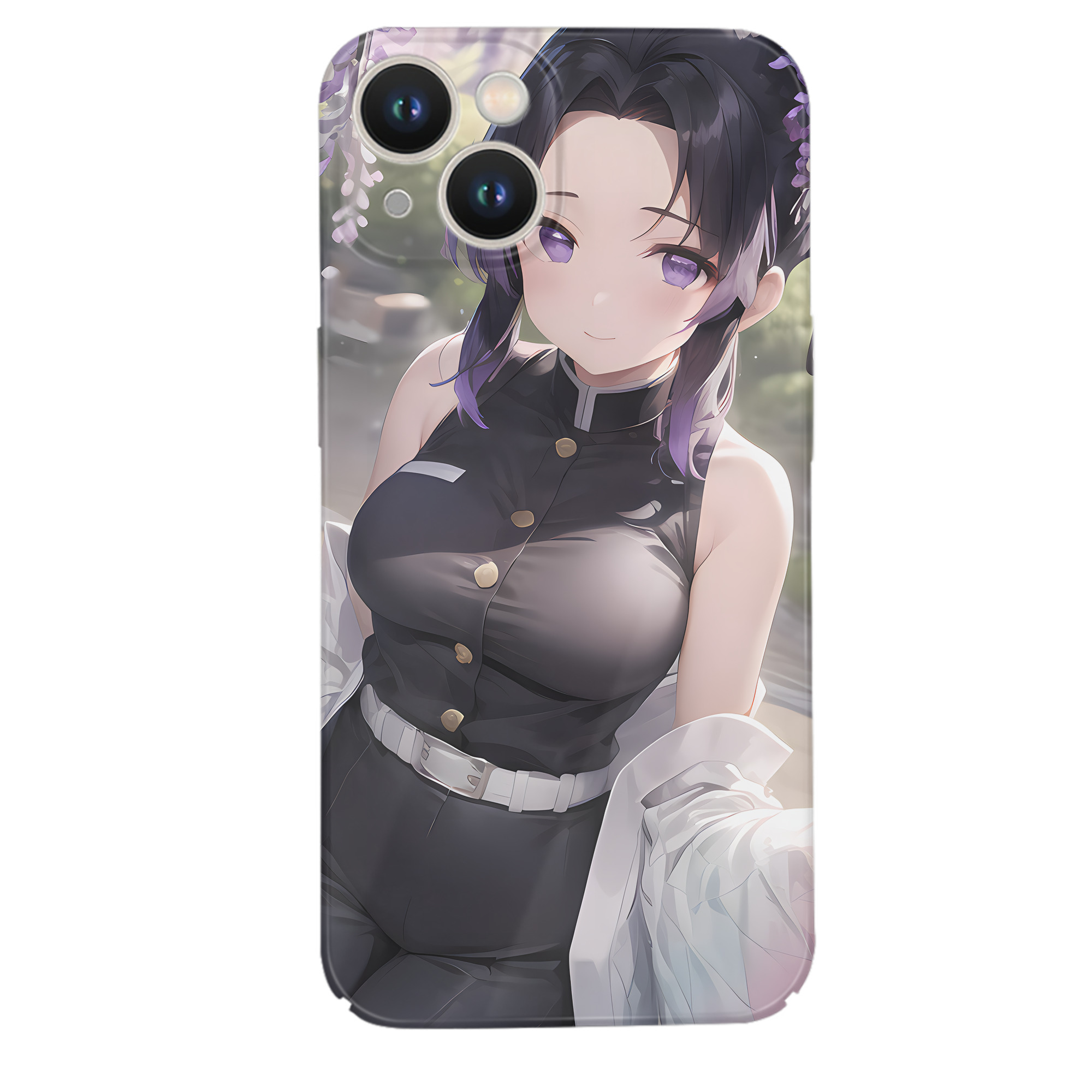 （画像用） 鬼滅の刃（きめつのやいば）蟲柱-胡蝶 しのぶ／こちょう しのぶ Kochou Shinobu 【iPhone 14シリーズ対応】ハードケース